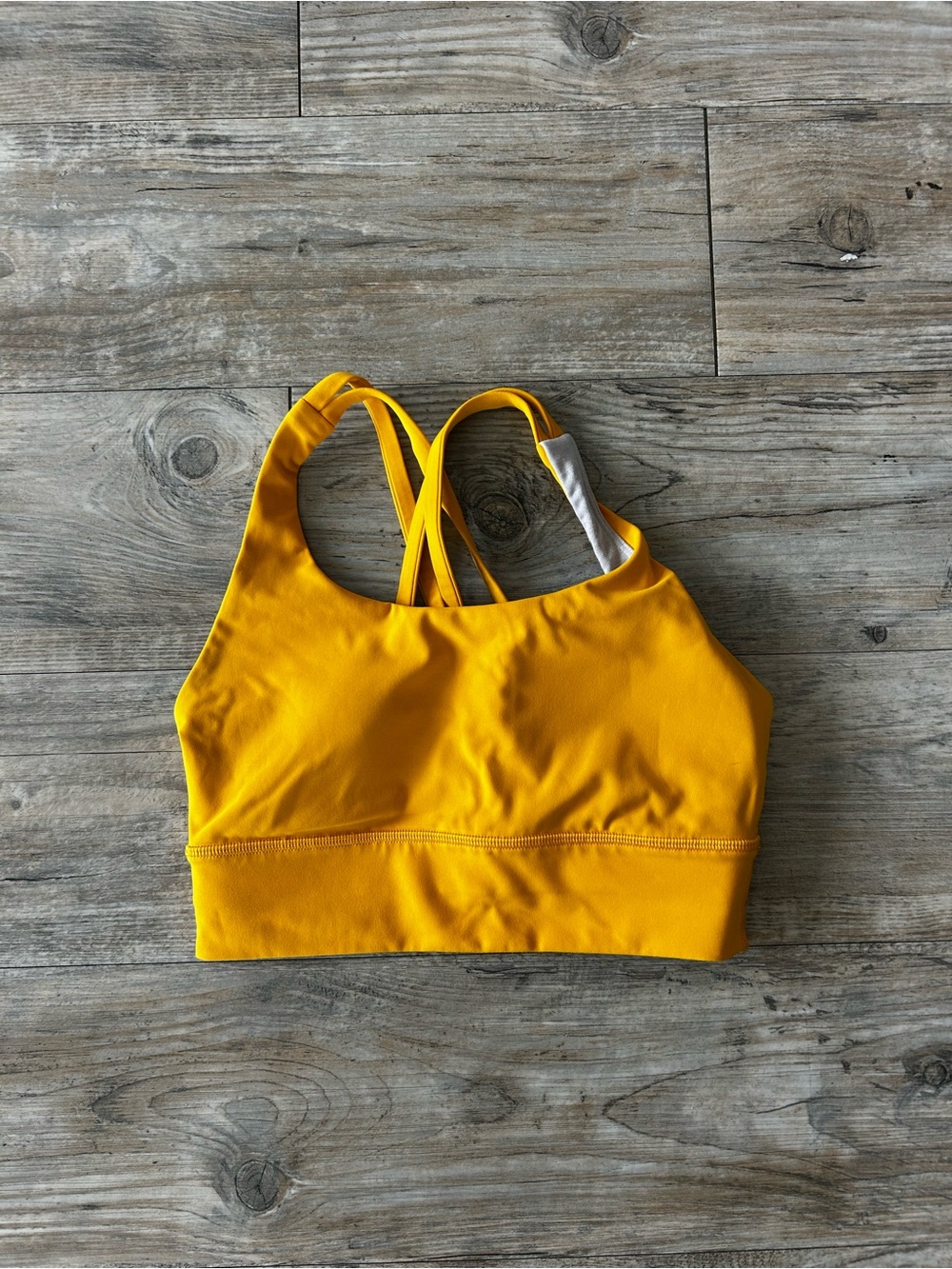 lululemon athletica Bright Yellow Cross-Back Sports Bra